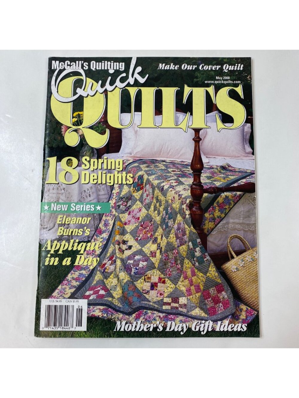 McCalls Quilting Quick Quilts May 2000 Magazine With 18 Spring Quilt Patterns